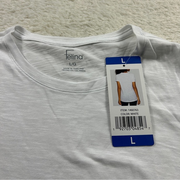 Felina Classic White Short Sleeve Tee - Picture 4 of 7